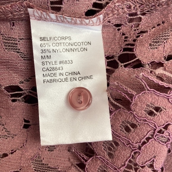 𝅺eclipse l Cold Shoulder Lace Top - Picture 7 of 8